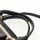 Chloe Little Alice Hand Bag Leather 2way Beige Gold Auth am9275-15