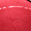 Coach Shoulder Bag Leather Red Gold Auth am9276-18
