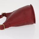 Coach Shoulder Bag Leather Red Gold Auth am9276-4