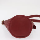 Coach Shoulder Bag Leather Red Gold Auth am9276-5