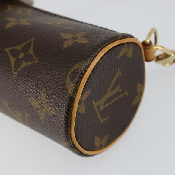 LOUIS VUITTON Monogram Papillon Pouch LV Auth am9279