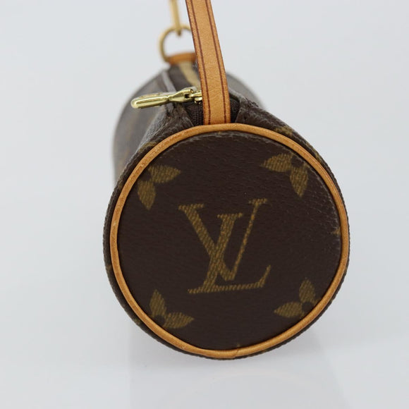 LOUIS VUITTON Monogram Papillon Pouch LV Auth am9279