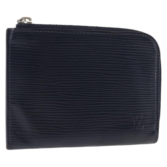 LOUIS VUITTON Epi Porte Monnaie NM Coin Purse Andigo blue LV Auth am9281