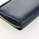 PRADA Key Case Safiano leather Navy Auth am9283V-15