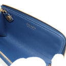 PRADA Key Case Safiano leather Navy Auth am9283V-20