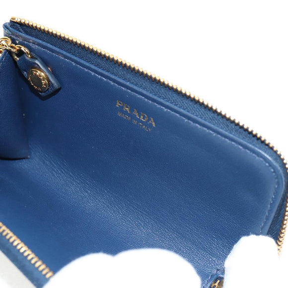 PRADA Key Case Safiano leather Navy Auth am9283V