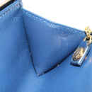 PRADA Key Case Safiano leather Navy Auth am9283V-11