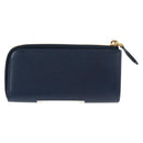 PRADA Key Case Safiano leather Navy Auth am9283V-2