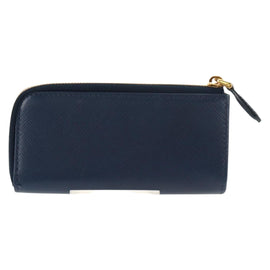 PRADA Key Case Safiano leather Navy Auth am9283V - 0