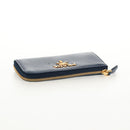 PRADA Key Case Safiano leather Navy Auth am9283V-5