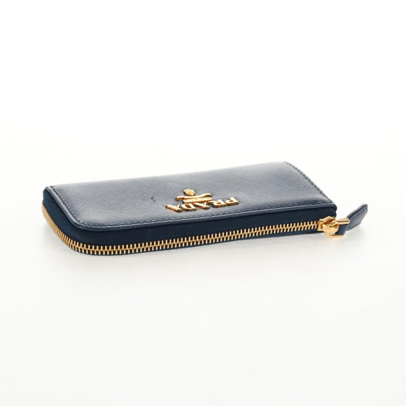 PRADA Key Case Safiano leather Navy Auth am9283V