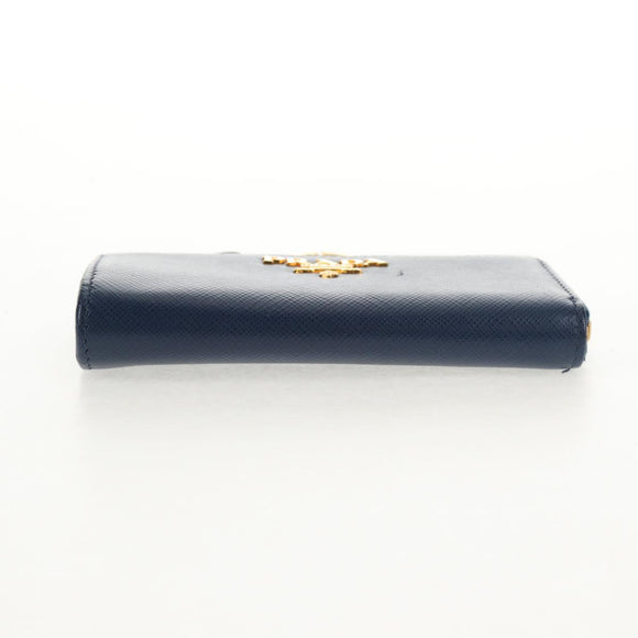 PRADA Key Case Safiano leather Navy Auth am9283V