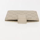 GUCCI GG Canvas Guccissima Day Planner Cover Leather White 115240 Auth am9285-3
