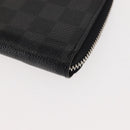 LOUIS VUITTON Damier Graphite Zippy Wallet Vertical N63095 LV Auth am9286-16