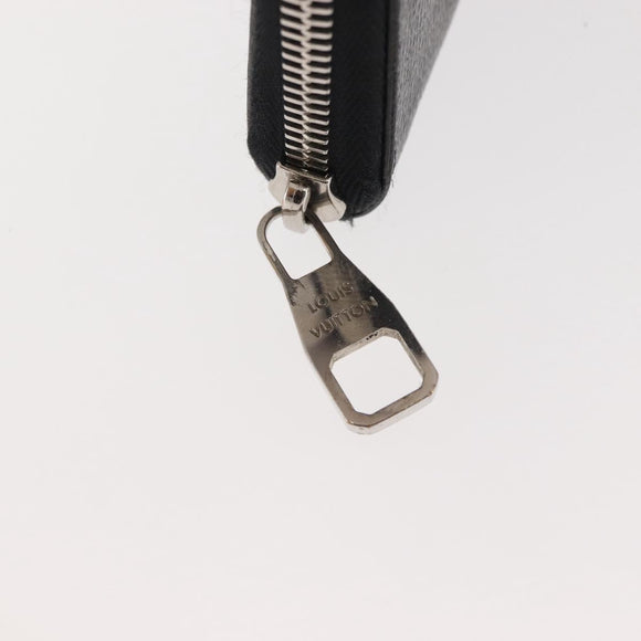 LOUIS VUITTON Damier Graphite Zippy Wallet Vertical N63095 LV Auth am9286