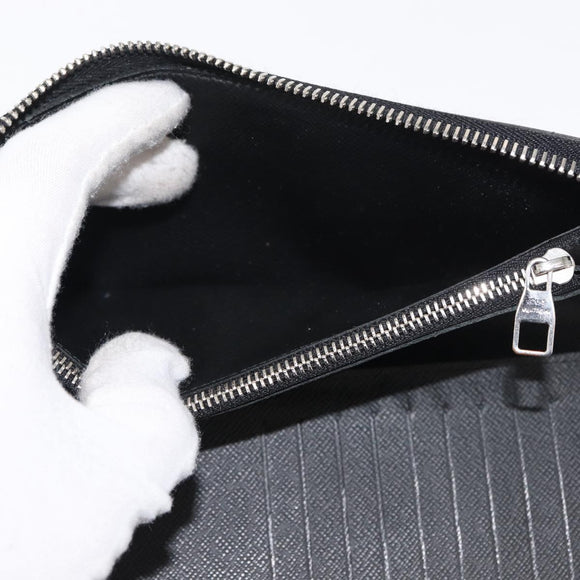 LOUIS VUITTON Damier Graphite Zippy Wallet Vertical N63095 LV Auth am9286