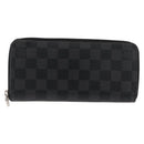 LOUIS VUITTON Damier Graphite Zippy Wallet Vertical N63095 LV Auth am9286-13