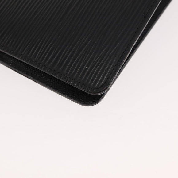 LOUIS VUITTON Epi Agenda MM Dagplanner Omslag Zwart R20042 LV Auth am9288