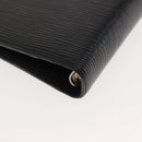 LOUIS VUITTON Epi Agenda MM Dagplanner Omslag Zwart R20042 LV Auth am9288-16