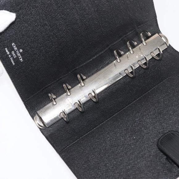 LOUIS VUITTON Epi Agenda MM Dagplanner Omslag Zwart R20042 LV Auth am9288