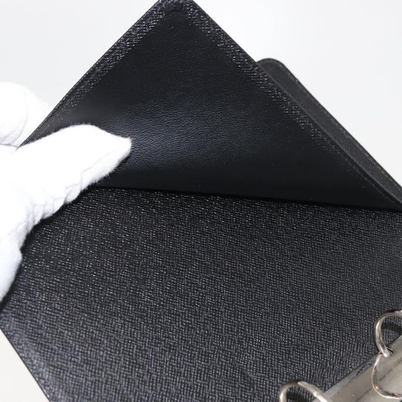 LOUIS VUITTON Epi Agenda MM Dagplanner Omslag Zwart R20042 LV Auth am9288