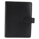 LOUIS VUITTON Epi Agenda MM Dagplanner Omslag Zwart R20042 LV Auth am9288-13