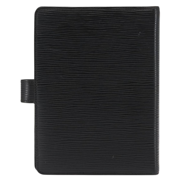 LOUIS VUITTON Epi Agenda MM Dagplanner Omslag Zwart R20042 LV Auth am9288