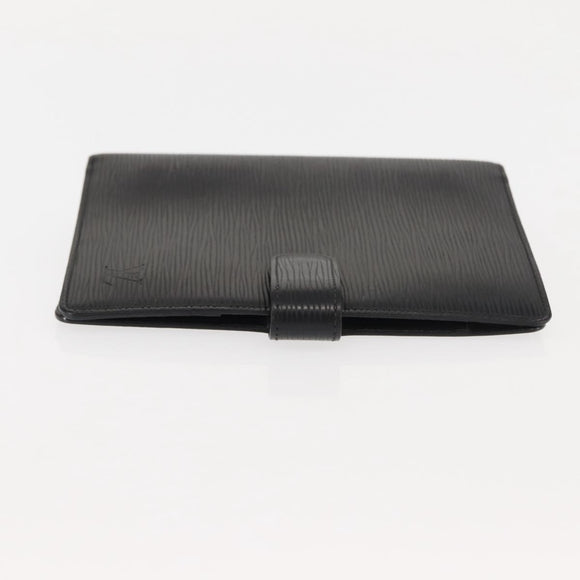 LOUIS VUITTON Epi Agenda MM Dagplanner Omslag Zwart R20042 LV Auth am9288