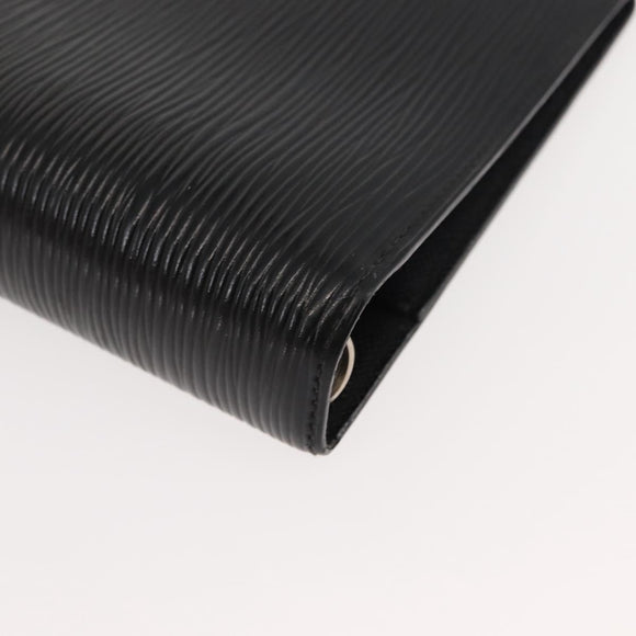 LOUIS VUITTON Epi Agenda MM Day Planner Cover Black R20042 LV Auth am9288