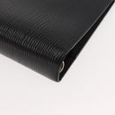 LOUIS VUITTON Epi Agenda MM Dagplanner Omslag Zwart R20042 LV Auth am9288-7