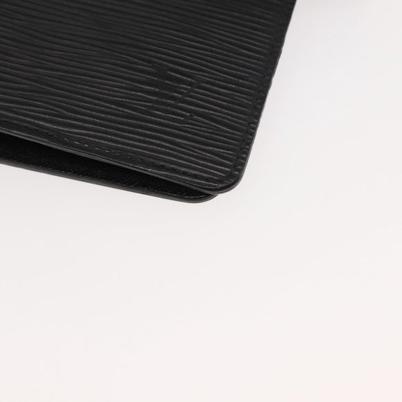 LOUIS VUITTON Epi Agenda MM Day Planner Cover Black R20042 LV Auth am9288