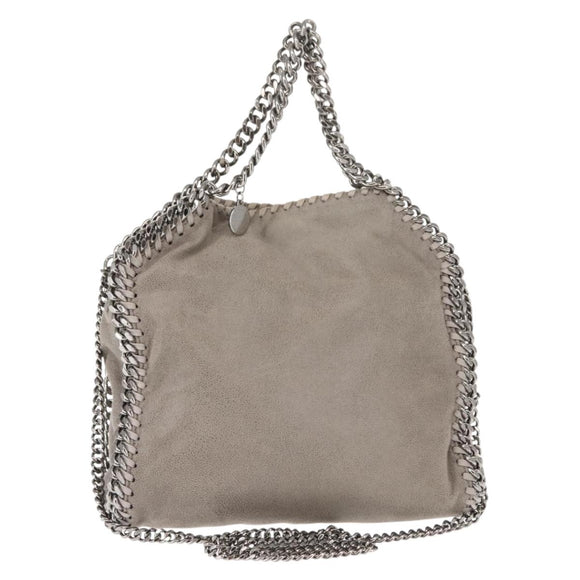 Stella MacCartney Chain Falabella Bag polyester 2way Gray 371223 Auth am9292