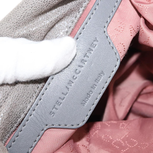 Stella MacCartney Chain Falabella Bag polyester 2way Gray 371223 Auth am9292