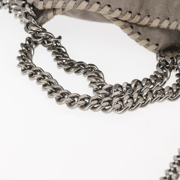 Stella MacCartney Chain Falabella Bag polyester 2way Gray 371223 Auth am9292