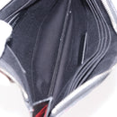 SAINT LAURENT Clutch Bag Leather Black Silver Auth am9294-10