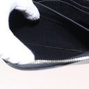 SAINT LAURENT Clutch Bag Leather Black Silver Auth am9294-19