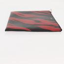 SAINT LAURENT Clutch Bag Leather Black Silver Auth am9294-3