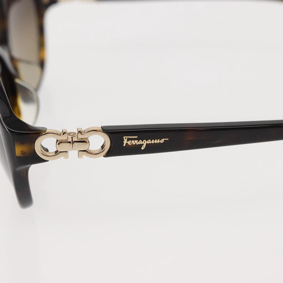 Salvatore Ferragamo Gancini Sunglasses plastic Brown Auth am9295