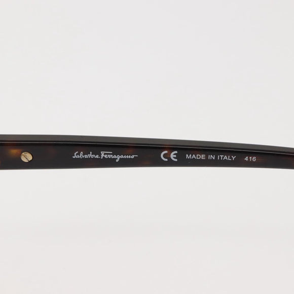 Salvatore Ferragamo Gancini Sunglasses plastic Brown Auth am9295