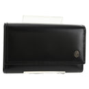 CARTIER Key Case Leather Black Auth am9296V-1
