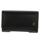 CARTIER Key Case Leather Black Auth am9296V-2