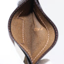 FENDI Zucca Canvas Card Case Black Brown Auth am9297-19