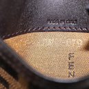 FENDI Zucca Canvas Card Case Black Brown Auth am9297-11