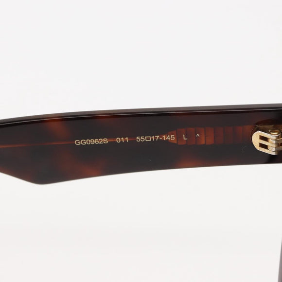 GUCCI Sunglasses plastic Dark Brown Auth am9302