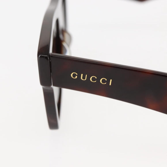 GUCCI Sunglasses plastic Dark Brown Auth am9302