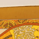 HERMES Carre 90 Scarf ""ART des STEPPES"" Silk Brown Auth am9303-12