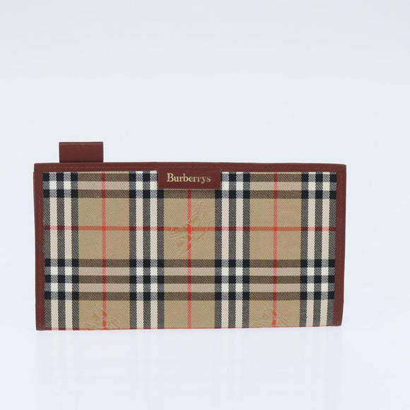 Burberrys Louis Vuitton Monogram Clutch Bag PVC Vintage 3 Set Beige Auth am9305