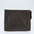 Burberrys Louis Vuitton Monogram Clutch Bag PVC Vintage 3 Set Beige Auth am9305-31