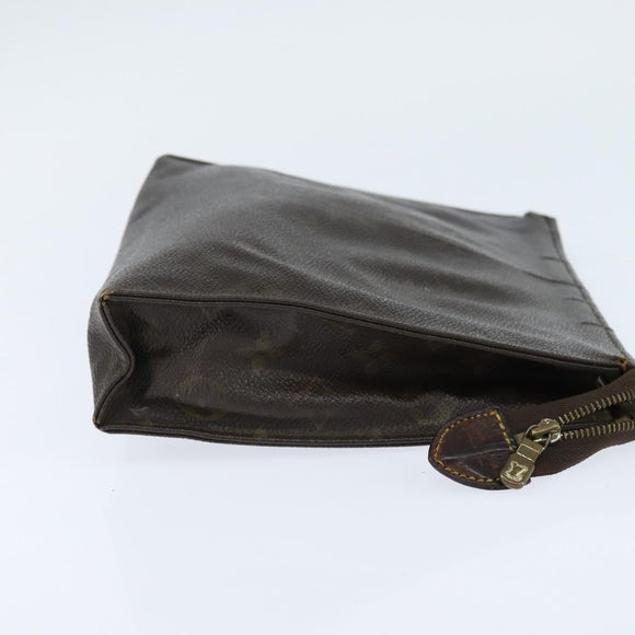 Burberrys Louis Vuitton Monogram Clutch Bag PVC Vintage 3 Set Beige Auth am9305