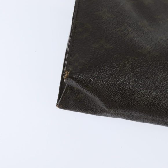 Burberrys Louis Vuitton Monogram Clutch Tas PVC Vintage 3 Set Beige Auth am9305